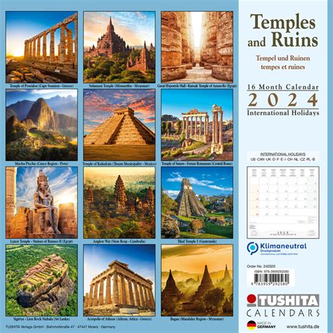 Ancient Wonders Of The World Calendar Cyndi Dorelle