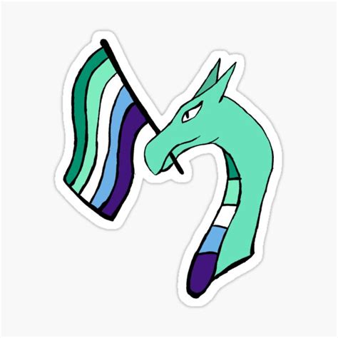 Gay Mlm Pride Flag Dragon Sticker By Irregular Life Redbubble