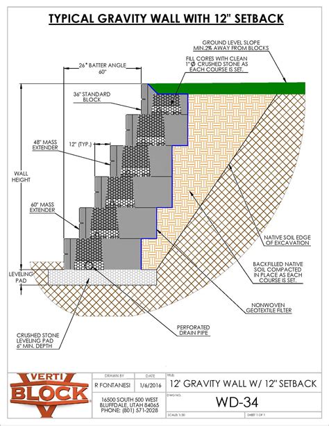 Verti Block Retaining Walls Download Brochure And Drawings