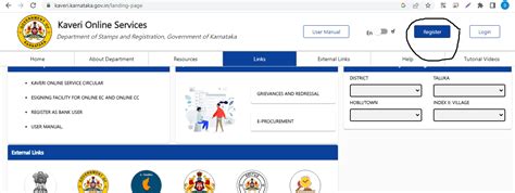 kaveri  services check ec book registration  kaveri