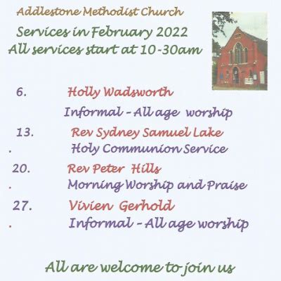 Addlestone Methodist Church Home