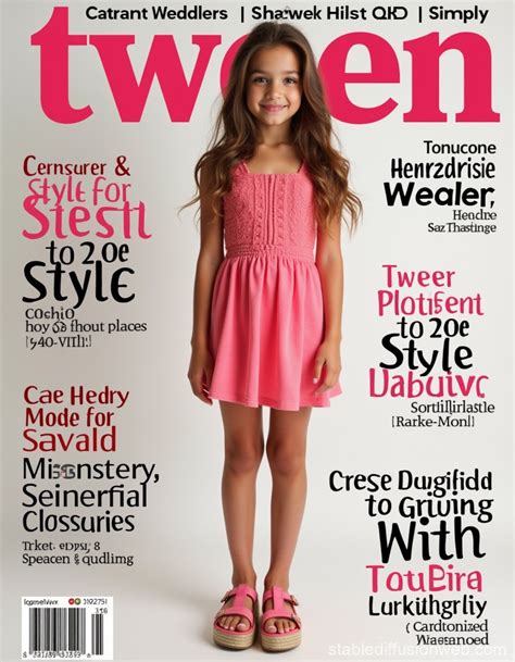 Story Is New Style For A Gorgeous Tween Model Standing In Very