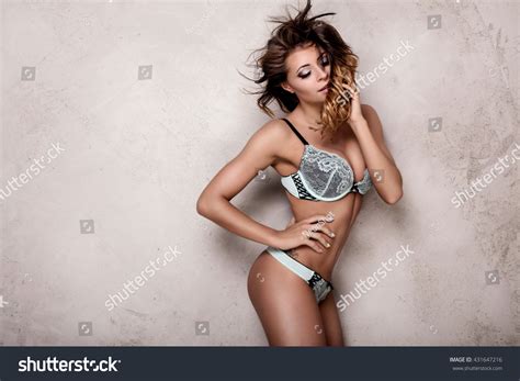 Sexy Attractive Brunette Woman Posing Fashionable Stock Photo 431647216 Shutterstock
