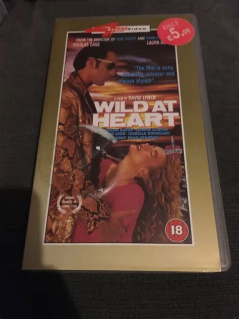 Wild At Heart Vhs Rare David Lynch Nicolas Cage Laura Dern Front