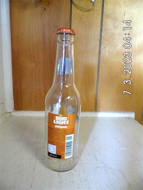 Bud Light Orange 12 Oz Clear Bottle EMPTY Anheuser Busch EBay