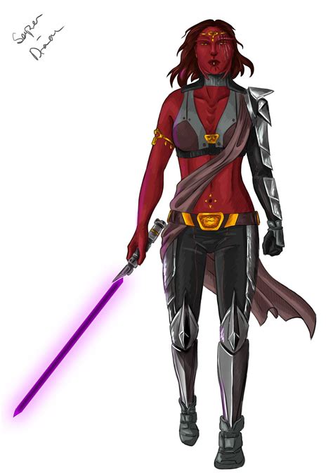 Commission For Riajade01 Of Her Sw Mara Being Badass In Some Formal Sith Armor Aprox