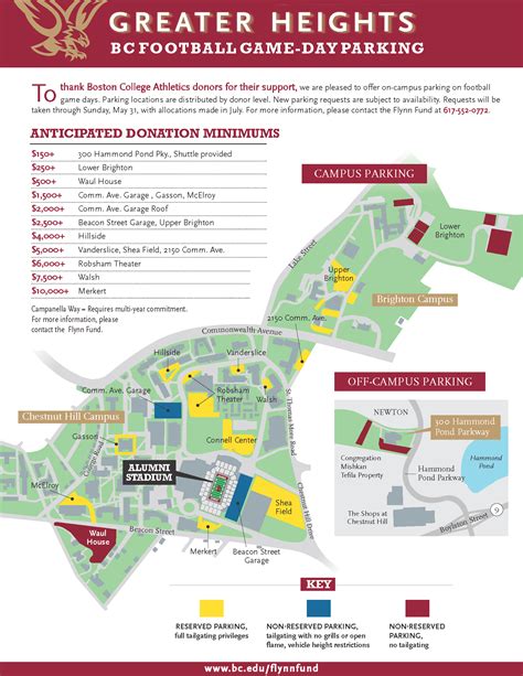 GOLD Parking Online Giving Form - Alumni & Friends - Boston College