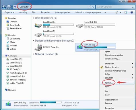 how to format an sd card in windows 10