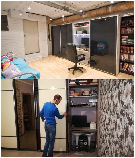 Скрытый стол для компьютера