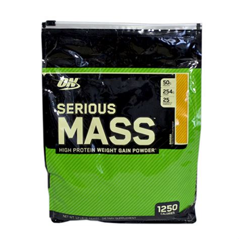 ON Serious Mass 12lb за 4550 рублей — «NutritionBar»