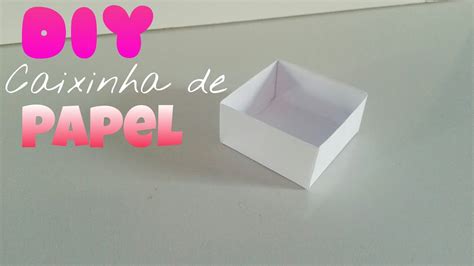 Diy Como Fazer Caixinha De Papel Youtube