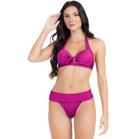 Biquíni Meia Taça Bojo Sustentação E Calcinha Hot Pant Hype Modas