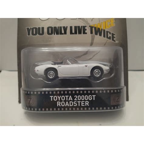 TOYOTA 2000 GT YOU ONLY LIVE TWICE 007 JAMES BOND 1 64 HOT WHEELS PREMIUM BCN STOCK CARS