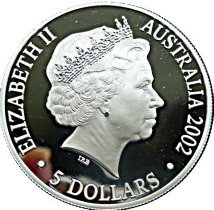 5 Dollars Elizabeth II 4th Portrait The Queen Mother Silver