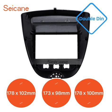 Seicane Great Double Din Car Radio Fascia For Toyota Aygo Citroen C1