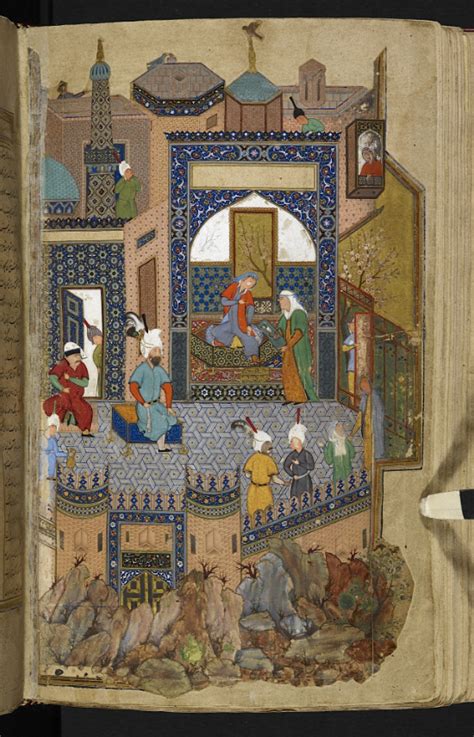 A Khamsah With Illustrations Ascribed To The Painter Bihzad Add 25900