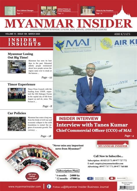 Vol 10 Issue 108 March 2023 - Myanmar Insider