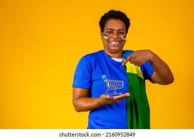 Beautiful Mature Woman Supporter Brazil Miniature Stock Photo 2160952849 Shutterstock