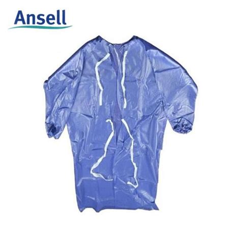 安思尔ansell 56 910防化带袖围裙 广州劳保工作服供应商