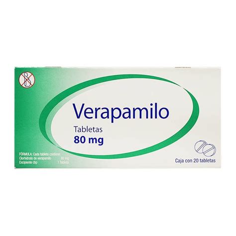 Verapamilo Medimart 80 Mg 20 Tabletas Walmart