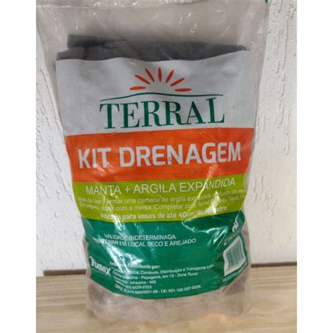 Kit De Drenagem Argila Expandida E Manta Litros Terral