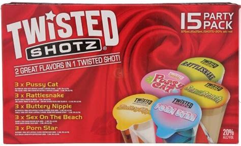 Twisted Shotz Party Pack Pk Pussy Cat Rattlesnake Buttery Nipple Sex On B Ml Liquor World