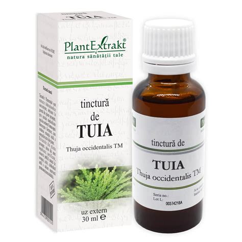 Tinctura De Tuia 30 Ml Plant Extrakt Farmacia Tei Online