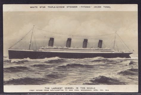Rms Titanic White Star Line Postcard Posted 1912 4595527847
