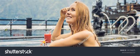 Geothermal Spa Woman Relaxing Hot Spring Stock Photo 1451994875 Shutterstock