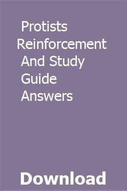 Reinforcement And Study Guide Answers Protists