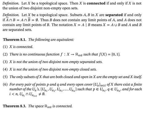 Solved Definition Let X Be A Topological Space Then X Is