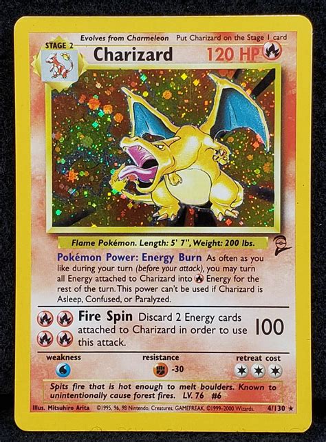 Lot - Pokémon Charizard - 4/102 - Holo Rare Unlimited