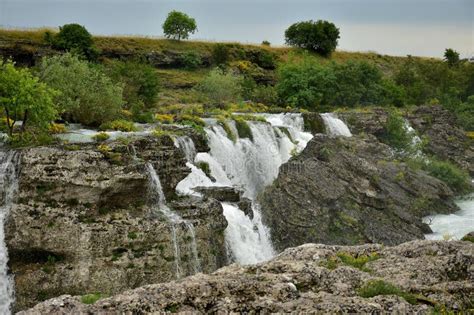 Niagara Waterfall On Cijevna River In Podgorica Montenegro Stock Photo