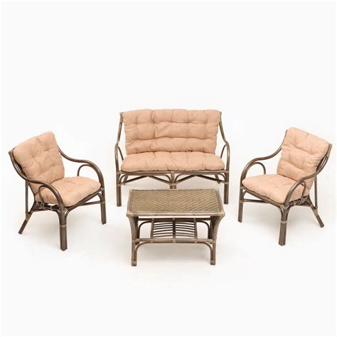 Набор садовой мебели для отдыха Makita ротанг бежевый 4 предмета ️ ...