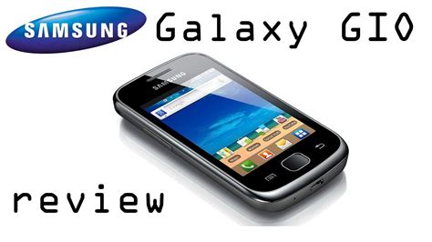 Обзор бюджетного смартфона Samsung Galaxy GIO YouTube