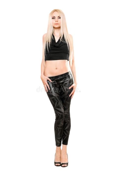 Portrait De Jeune Blonde Sensuelle D Isolement Photo Stock Image Du