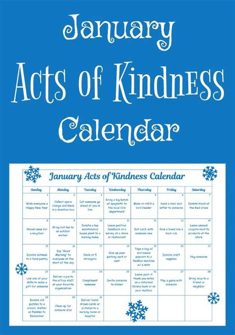 Get The Year Off To A Joyous Start With This January Acts Of Kindness