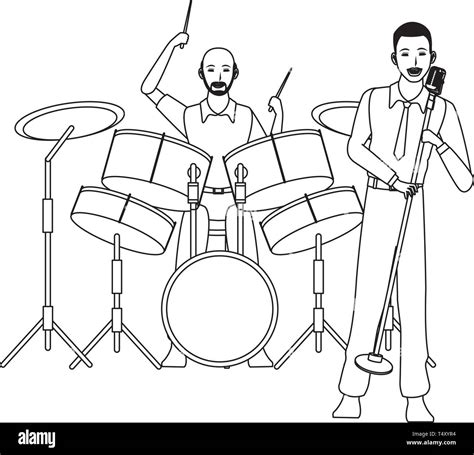 Musician Clip Art Black And White