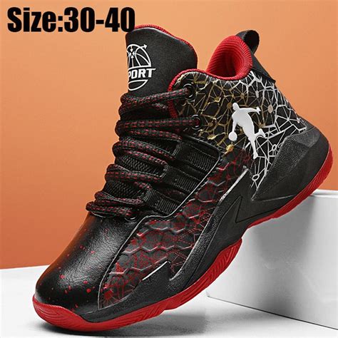 Новая модная весенне-осенняя кожаная детская спортивная баскетбольная ...