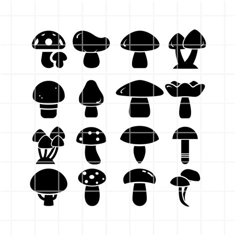 Mushroom Svg Mushroom Clipart Mushrooms Svg Food Svgwoodland Svg Porn