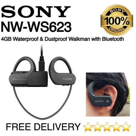 Sony NW WS623 4GB Waterproof Dustproof Walkman With Bluetooth Audio