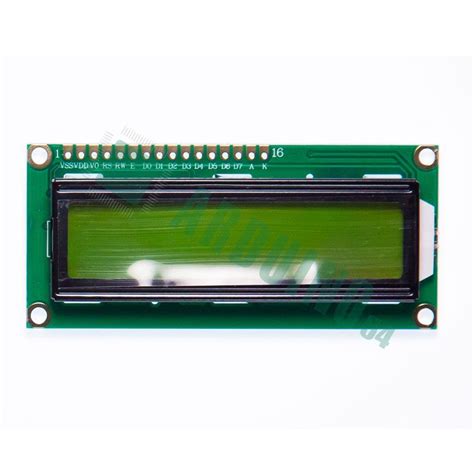 Купить LCD 16x2 1602 дисплей зелёный с доставкой по России | Интернет ...