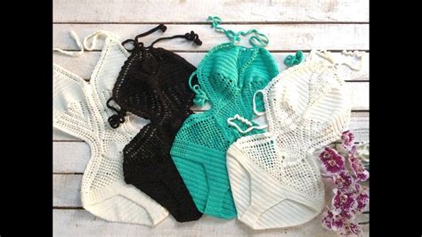 Вязанный купальник 👙 крючком, сдельный, с закрытой грудью. Краткое ...