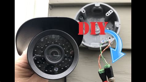 Installing Security Camera CAT6 Cable Techn Moto YouTube