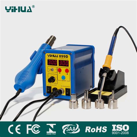 Yihua 899d Hot Air SMD Rework Soldering Station Desoldering Station And Soldering Station