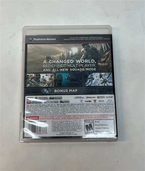 Call Of Duty Ghosts For Sony Playstation 3 Good | Buya