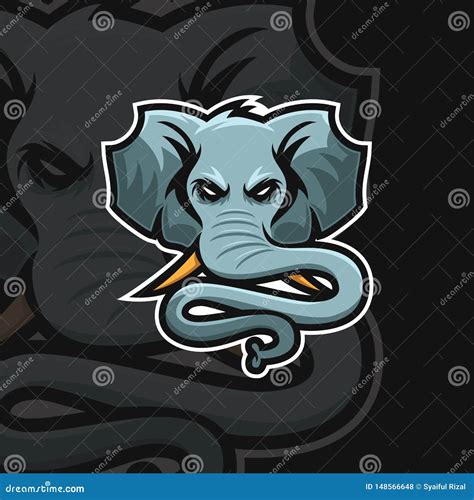 Elephant E Sport Logo Stock Vector Illustration Of Head 148566648