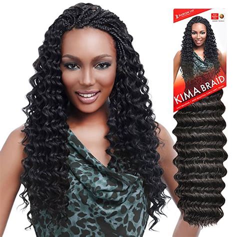 Harlem125 Synthetic Crochet Hair Kima Braid Ripple Deep 20 P1bbg