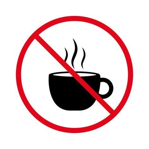 No Drink Coffee Allowed Sign Stock Vector Royalty Free 42 OFF