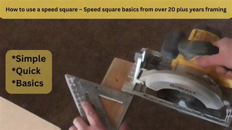 How To Use A Speed Square Speed Square Basics From Over Plus Years